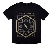 Sleep Token Men's Emergence Feathered Host Back Print T-Shirt in Black | Size: Medium Sleep Token Black M