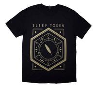 Sleep Token Men's Emergence Feathered Host Back Print T-Shirt in Black | Size: XL Sleep Token Black XL
