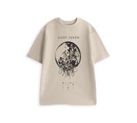 Sleep Token Unisex Beige Short Sleeve Graphic Tee | Take me Back to Eden Band Name T-Shirt | Music Merchandise | Casual Wear Top Merch - X-Large