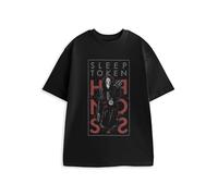 Sleep Token Unisex Black Hypnosis Short Sleeved T-Shirt | Crew Neck Graphic Tee with Band Logo | Music Merchandise for Casual Wear Merch - Large