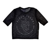 Sleep Token Women's Tomb Mesh Crop Top in Black | Size: XS Sleep Token Black XS