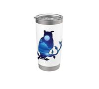 Sleep Type Owl Night Active Late Riser Moon Stainless Steel Insulated Tumbler