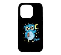 Sleep type Owl nocturnal diligent study Book Case for iPhone 15 Pro