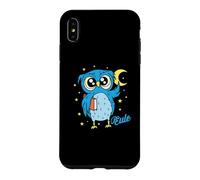 Sleep type Owl nocturnal diligent study Book Case for iPhone XS Max
