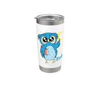 Sleep Type Owl Nocturnal Diligent Study Book Stainless Steel Insulated Tumbler