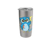 Sleep Type Owl Nocturnal Diligent Study Book Stainless Steel Insulated Tumbler