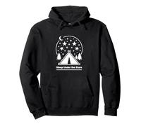 Sleep Under The Stars Camping Night Tent Design Pullover Hoodie