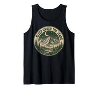 Sleep Under The Stars Mountain Camping Night Sky Tank Top