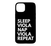 Sleep Viola Nap Repeat Funny Musician Violist Case for iPhone 15 Plus