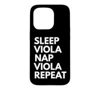 Sleep Viola Nap Repeat Funny Musician Violist Case for iPhone 15 Pro