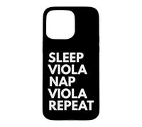 Sleep Viola Nap Repeat Funny Musician Violist Case for iPhone 15 Pro Max