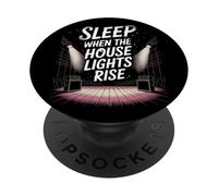 Sleep When The House Light Rise Punk Rock Music PopSockets Adhesive PopGrip