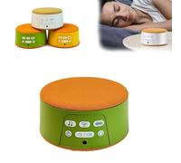 Sleep White Noise Machine，Mini Portable White Noise Machine USB Rechargeable, 21 Soothing Non-looping Sounds, Timer & Fade-Out | Portable for Sleeping (Green)