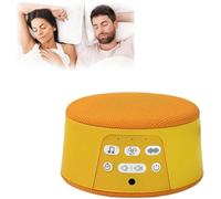 Sleep White Noise Machine - Non-looping Sound Machine with 29 High-Fidelity Sounds, Timer & Fade-Out, Portable Sleep Noise Machine for Adults Baby Kids, for Home Office and Travel (Yellow)