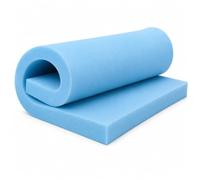 Sleep Wish High Density Upholstery Foam Sheet Cut to Size, Blue Cushion Foam for Sofa Seat Replacement, Furniture Padding, Chair Cushions, Bench, DIY Reupholstery, Fire Retardant (10 x 10 x 1 Inches)