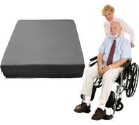 Sleep Wish®Memory Foam Wheelchair Cushions Waterproof Removeable Zip Seat Cover Pressure Relief Comfort Seat Aid Lower Back Pain Foam 18x 16x4 Inches