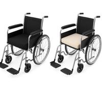 Sleep wish Wheel Chair Cushion for Pressure Relief Memory Foam Orthopedic Back Support Seat Pad for Home and Office Chairs, Cars, Reduce Back Ache, Improve Posture (Black, 18" x 16" x 3")