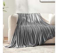 SLEEP ZONE Cooling Blankets for Hot Sleepers, Summer Blanket Thin Lightweight for Bed Couch, Arc-Chill Q-Max 0.5 Cooling Blanket King Size on Night Sweats (Dark Grey Stripe, 108''x90'')