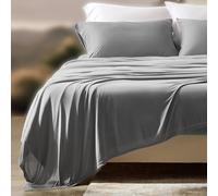 SLEEP ZONE Jersey Knit Sheet Set 3 Pieces Super Soft 100% Microfiber Breathable Bed Sheets, Deep Pocket, Comfortable, All Season Use for Kids, Children, Students (Grey, Twin)