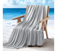SLEEP ZONE Nanotex Cooling Blanket for Hot Sleepers, Double-Sided Cold Blanket King Size for Bed, Lightweight Summer Blankets for Sleeping (Grey, 90''x108'')