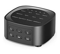 Sleepbox Sleep White Noise Sound Machines with 25 Soothing Sounds 36 Volume Levels 5 Timers Visible Sound Catalog Portable Memory Function for Home Office and Travel