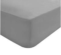 Sleepdown 100% Egyptian Cotton 200 Thread Count Flat Sheet Super Soft Cosy Luxury Bedding Bedsheet Bed Linen - King - Silver