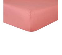 Sleepdown 100% Pure Cotton Deep Fitted Sheet Warm Cosy Breathable Super Soft Bedsheet Bed Linen 32cm Extra Deep Pockets - Dark Rose - Super King,5056557500864