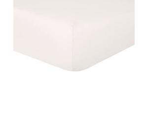 Sleepdown 100% Pure Cotton Deep Fitted Sheet Warm Cosy Breathable Super Soft Bedsheet Bed Linen 32cm Extra Deep Pockets - Natural - King,5056557500635