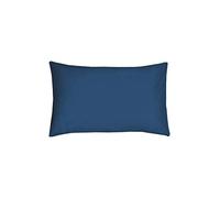 Sleepdown 2 x Pillow Cases Polycotton Housewife Bedroom Pair Pack Pillowcases 48cm x 74cm Pillow Cover Bedding Bed Linen - Blue