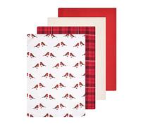 Sleepdown, Cotton, Red, 4 x Tea Towels (46cm x 65cm)