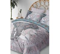Sleepdown Elephant Mandala Duvet Cover Set - Multi Multi