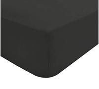 Sleepdown Extra Deep Fitted Sheet Poly Cotton, Black, King