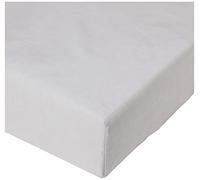 Sleepdown Extra Deep Fitted Sheet Poly Cotton, Light Grey, Double