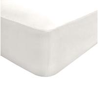 Sleepdown Extra Deep Fitted Sheet Poly Cotton, White, Single