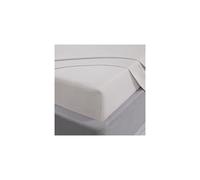 Sleepdown Fitted Sheet 100% Brushed Cotton Flannelette Soft Luxury 25 cm Deep White Single