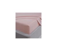 Sleepdown Fitted Sheet 100% Brushed Cotton Flannelette Luxury Bedding Soft Cosy 25cm 10" Bedsheet Bed Linen - Blush Pink - Super King
