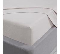 Brushed Cotton Bed Linen Luxury Fitted Bedsheet or Pillowcase Non Iron Smart Living White Single