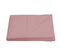 Sleepdown Flat Sheet Linen Bedding Soft Easy Care Cotton Blend-Pink-Double, Mix