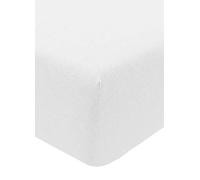 Sleepdown Jersey Melange Fitted Sheet & Pillowcases - White White