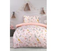 Sleepdown Kids Ditsy Floral Single Duvet Cover Set Pink