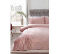 Sleepdown Matt Velvet Duvet Cover Set Green