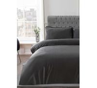 Sleepdown Matt Velvet Duvet Cover Set Green