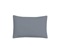 Sleepdown Pillow cases 100% Pure Cotton Pack of Two Housewife Luxury Soft Cosy Pillow Cover Set - Slate - 48 x 74 cm