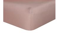 Sleepdown Plain Bamboo Fitted Sheet Soft Warm Cosy & Breathable Comfortable Bedding Bottom Sheets 32cm Extra Deep Pockets - Blush Pink - Double