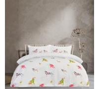 Sleepdown Pooches in Jumpers Design Duvet Set, Super Soft Microfibre, Reversible, Button Fastening, 100% Polyester Bedding Set with Pillowcase, Single Duvet Cover (135 X 200 CM), Natural