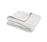 Sleepdown Quilted Waffle Throw Over Sofa Bed Super Soft Warm Cosy Luxury Blanket Bed Bedspread - Natural - 200cm x 150cm,5056242894315