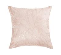 Sleepdown Sequin Leaf Floral Blush Pink Filled Cushion 40cm x 40cm,5056242759133