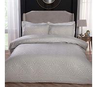 Sleepdown Super Soft Bedding Set with Pillowcase Ivory Easy Care Cosy Duvet Cover Super King (220cm x 260cm)