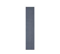 Sleepdown Table Runner 100% Cotton Half Panama Textured Stripes Printed for Dining Décor - Table Cover Cloth for Party, Banquet, Wedding & Outdoors - Grey - 220cm x 44cm