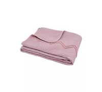 Sleepdown Zig Zag Tufted Throw Over Sofa Super Soft Warm Cosy Luxury Blanket Bedspread - Blush Pink - 200Cm X 150Cm